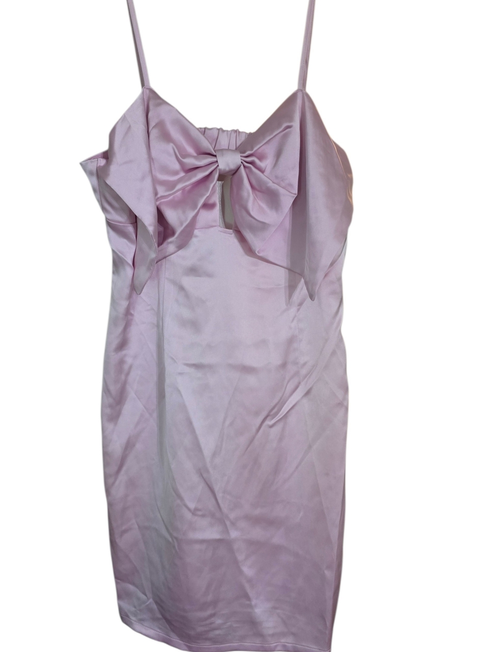 NWT Wild Fable Lilac Satin Mini Dress with Bow Detail